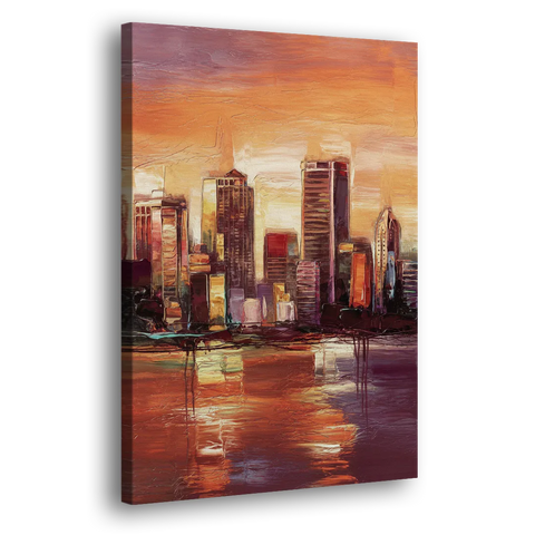 Milwaukee Downtown Skyline - Canvas Wall Art