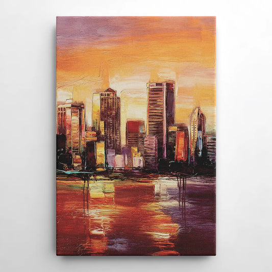 Milwaukee Downtown Skyline - Canvas Wall Art