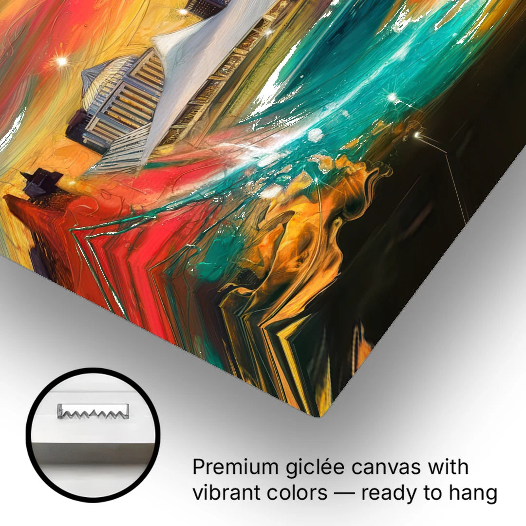 Milwaukee Festival Spirit - Canvas Wall Art - Gallery Wrap Corner