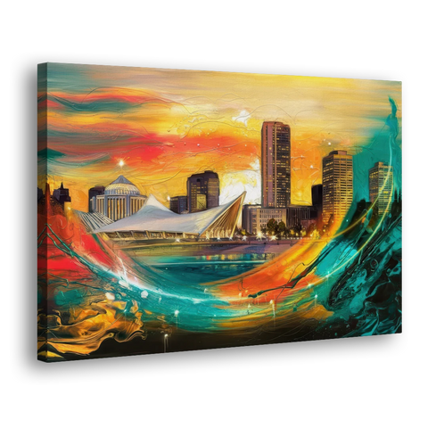 Milwaukee Festival Spirit - Canvas Wall Art - Side