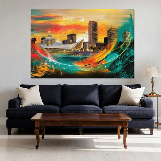 Milwaukee Festival Spirit - Canvas Wall Art - Sofa - 60x40