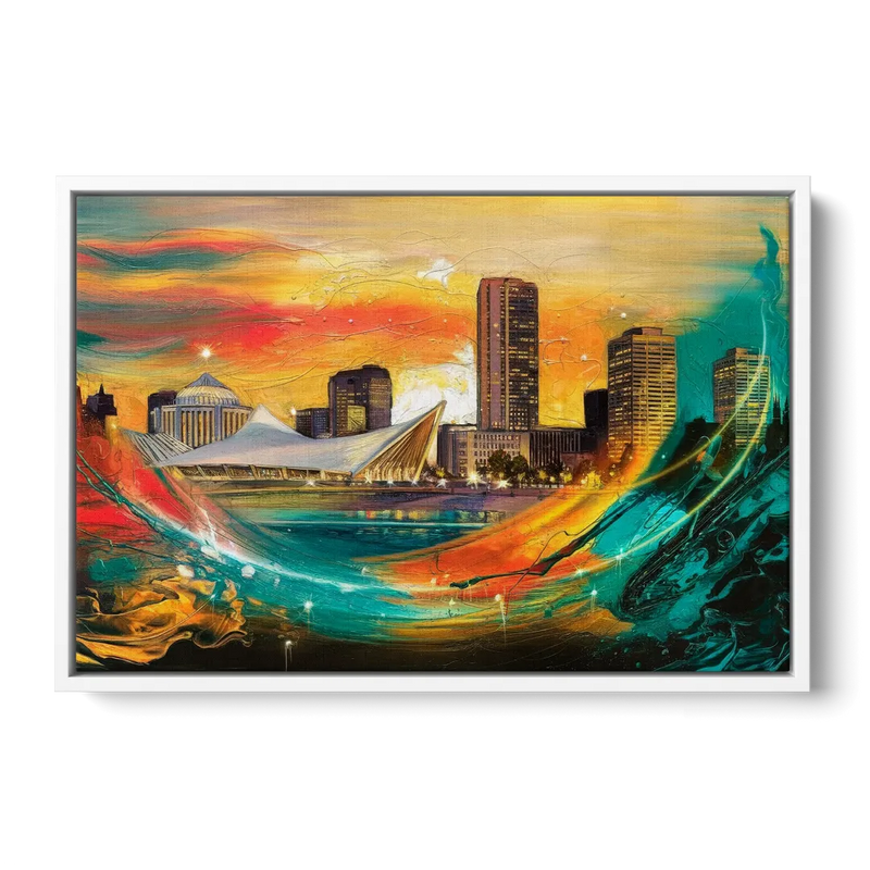 Milwaukee Festival Spirit Front - White Canvas Wall Art