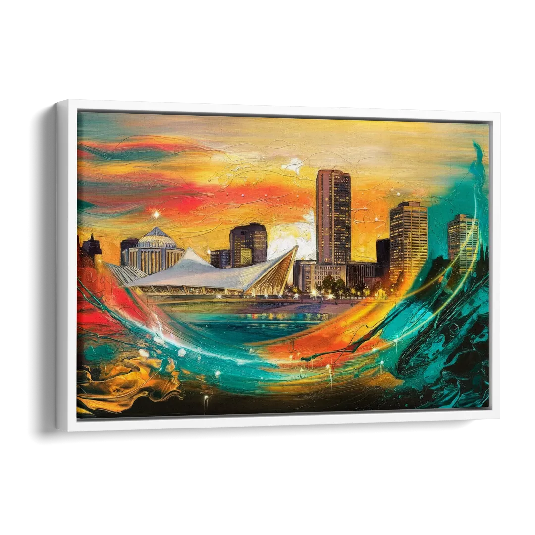 Milwaukee Festival Spirit Side - White Canvas Wall Art
