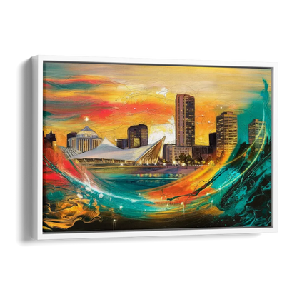 Milwaukee Festival Spirit Side - White Canvas Wall Art