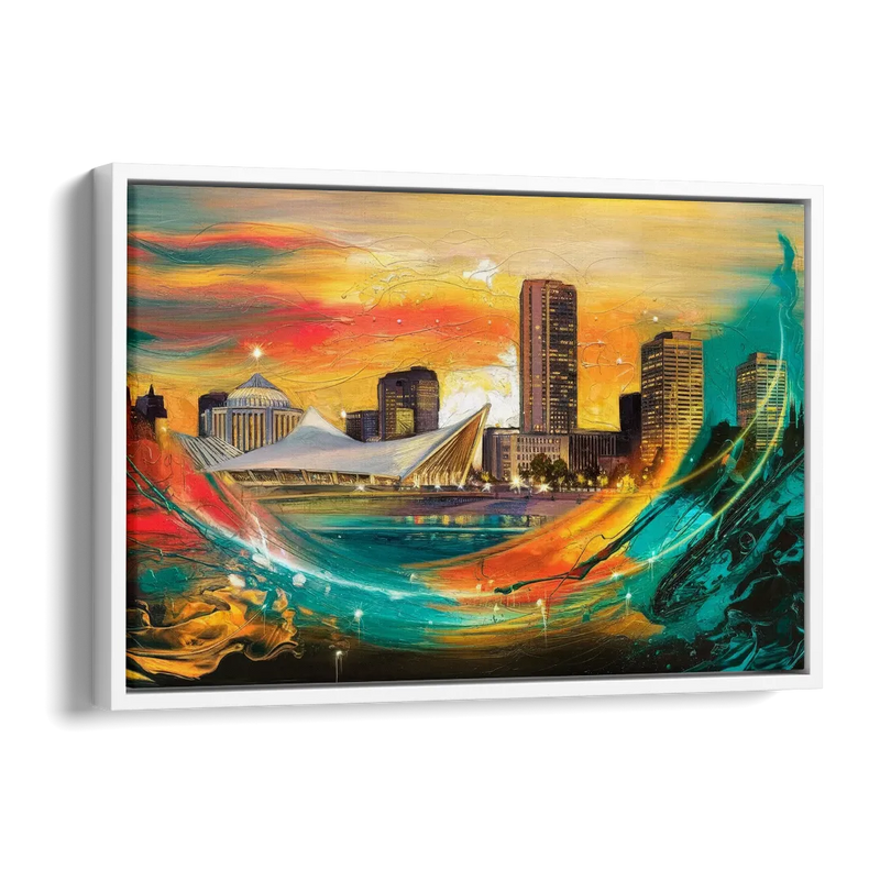 Milwaukee Festival Spirit Side - White Canvas Wall Art