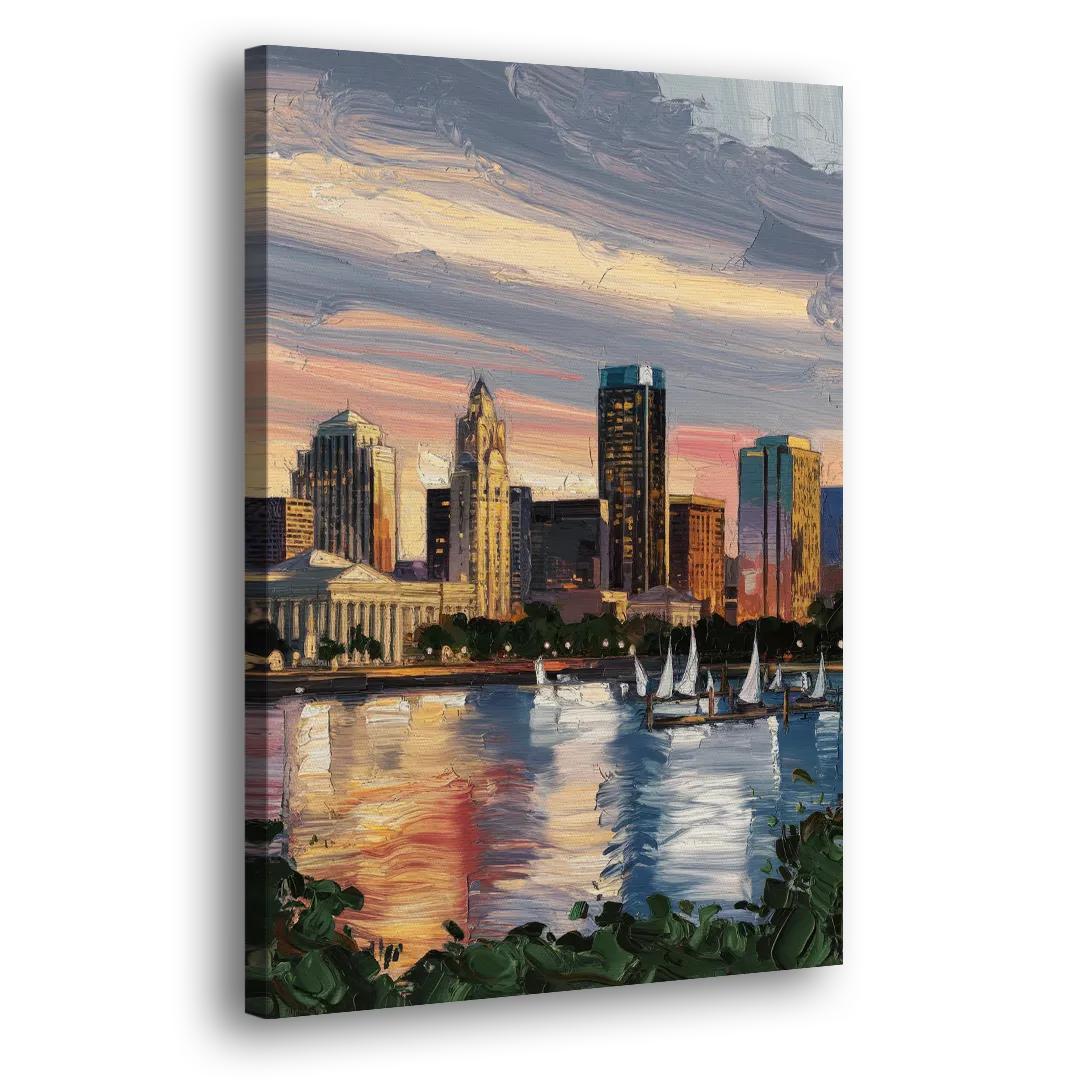 Milwaukee Historic Landmarks Side - Canvas Wall Art