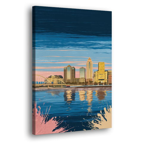 Milwaukee Wisconsin Charm - Canvas Wall Art - Side