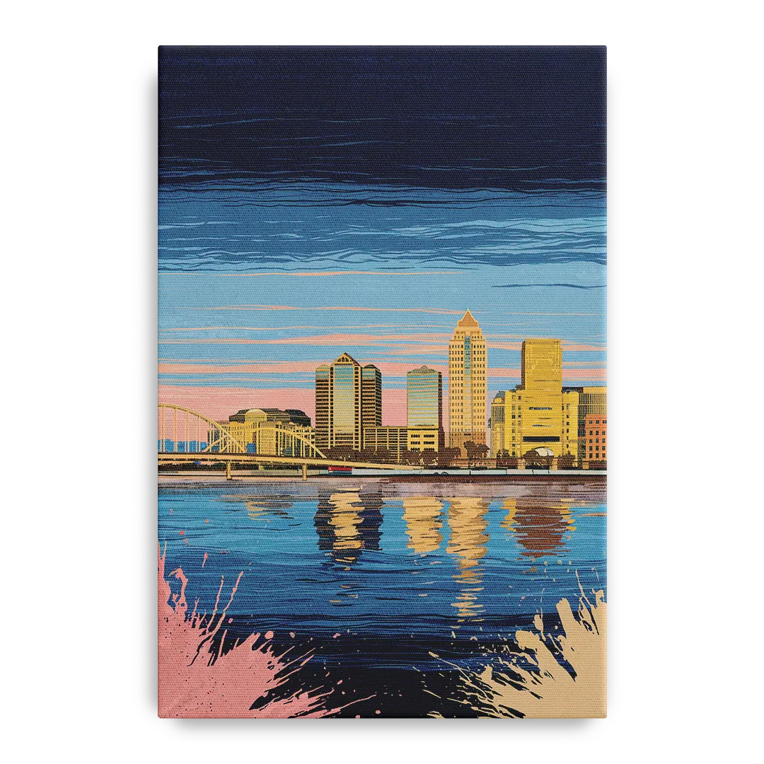Milwaukee Wisconsin Charm Front - Canvas Wall Art
