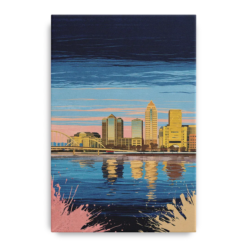 Milwaukee Wisconsin Charm Front - Canvas Wall Art