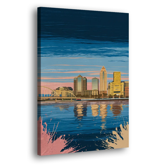 Milwaukee Wisconsin Charm Side - Canvas Wall Art