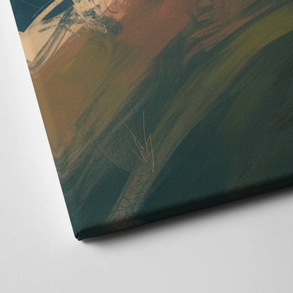 Minimalist Christian Cross on Hill Canvas Close Up