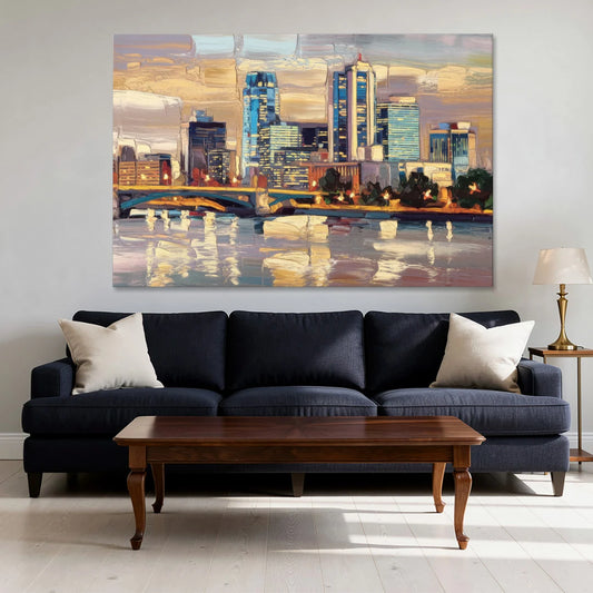 Minneapolis Modern Architectural Beauty - Canvas Wall Art - Sofa - 60x40