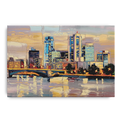 Minneapolis Modern Architectural Beauty Front - Canvas Wall Art