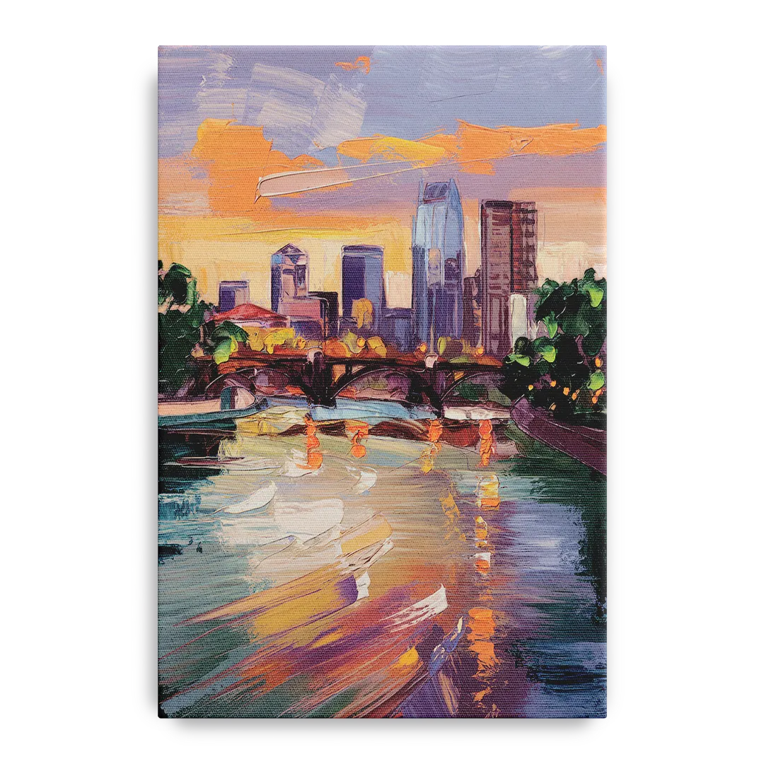 Minneapolis Scenic Riverfront Front - Canvas Wall Art