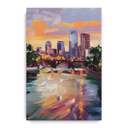 Minneapolis Scenic Riverfront Front - Canvas Wall Art