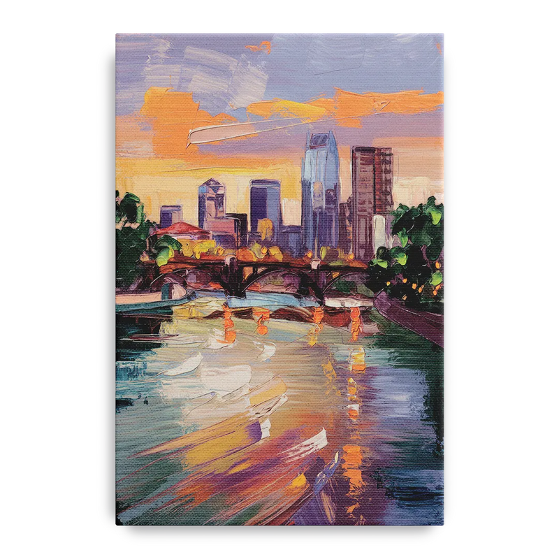 Minneapolis Scenic Riverfront Front - Canvas Wall Art