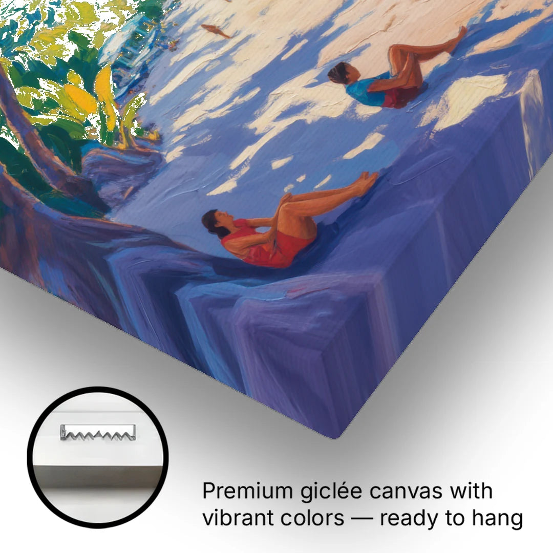 Mismaloya Beach View - Canvas Wall Art - Gallery Wrap Corner