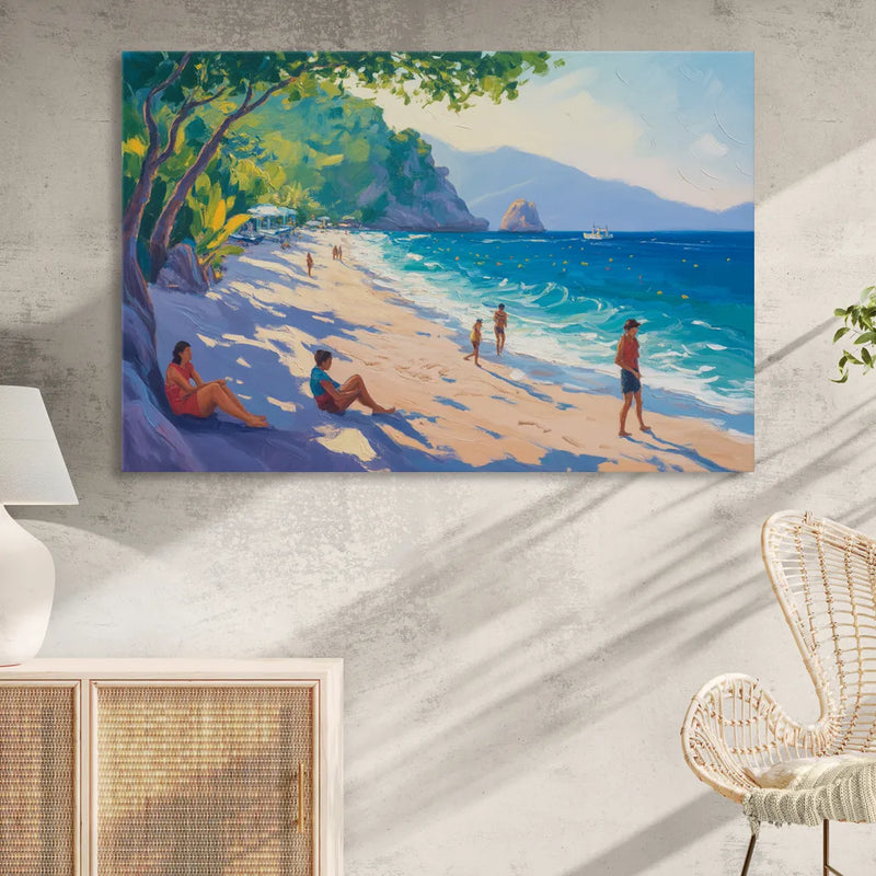 Mismaloya Beach View Living Room - Canvas Wall Art