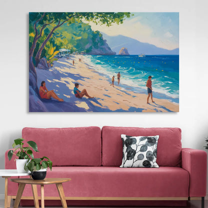 Mismaloya Beach View Sitting Room - Canvas Wall Art