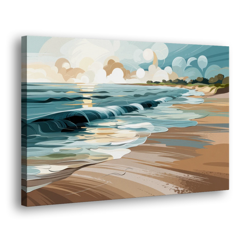 Mobile Coastal Vibes - Canvas Wall Art - Side