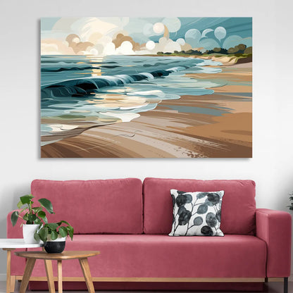 Mobile Coastal Vibes Sitting Room - Canvas Wall Art