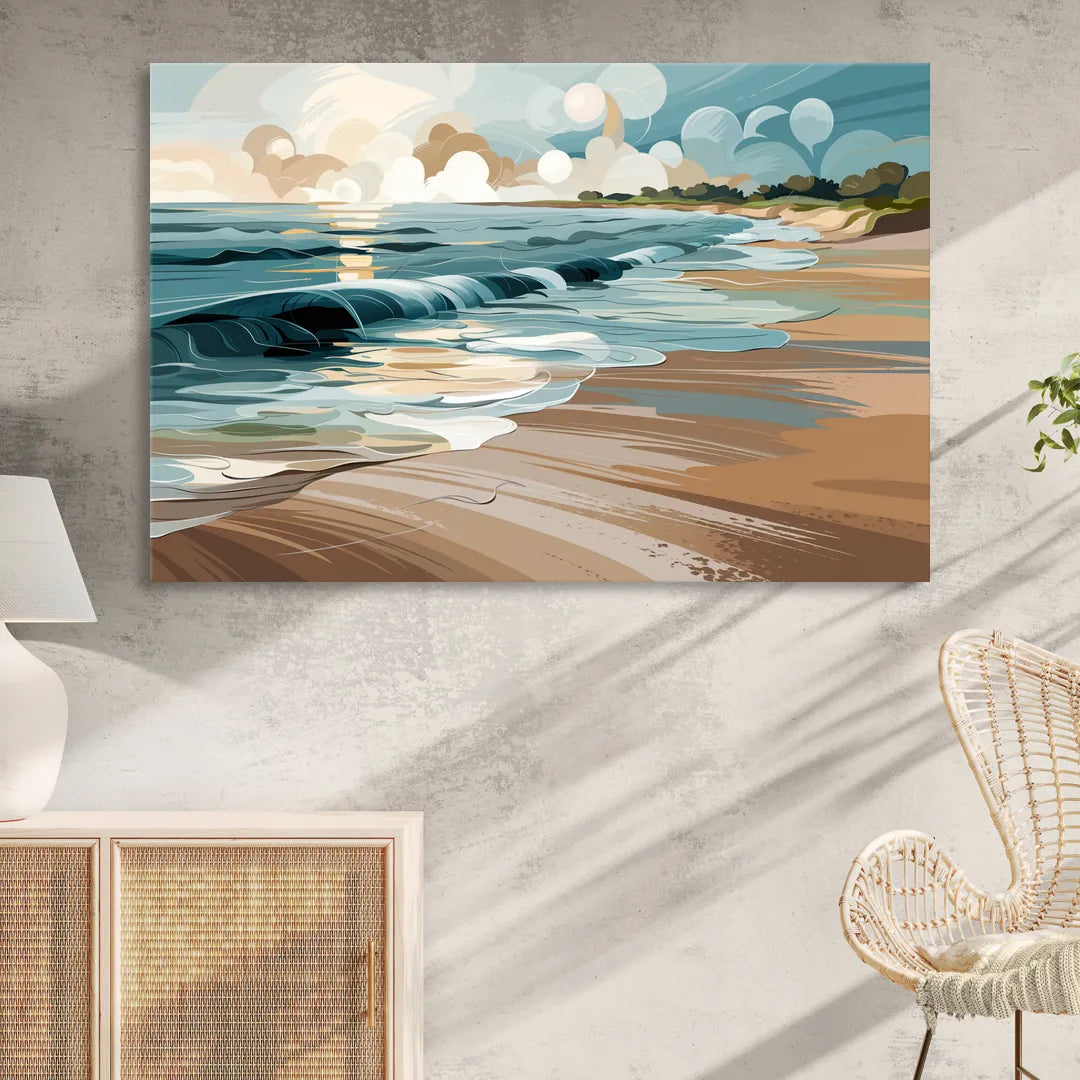 Mobile Coastal Vibes Living Room - Canvas Wall Art