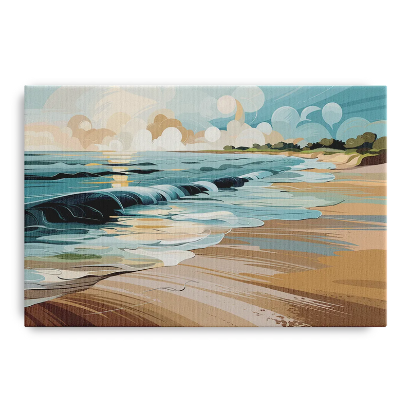 Mobile Coastal Vibes Front - Canvas Wall Art