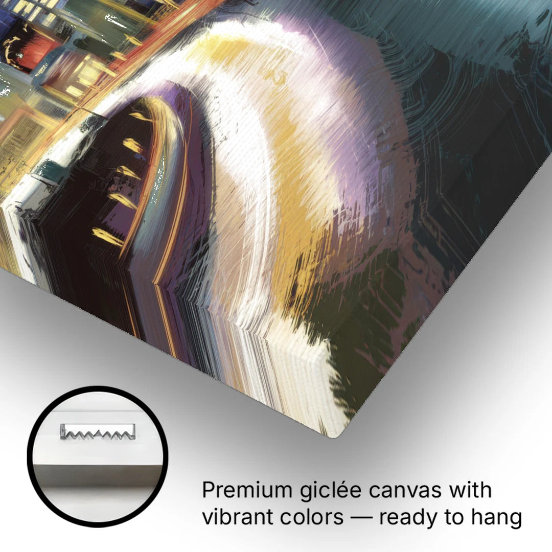 Mobile Downtown Aesthetic - Canvas Wall Art - Gallery Wrap Corner