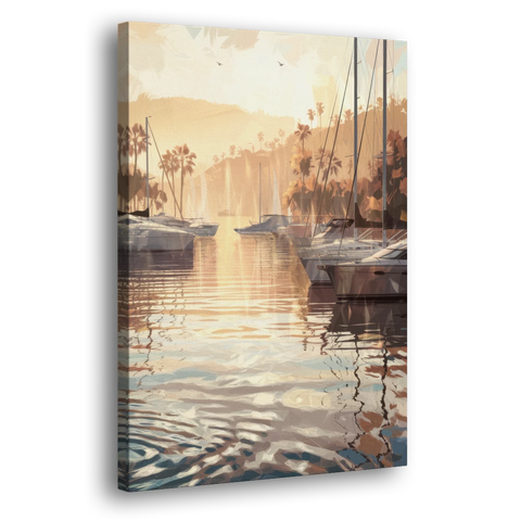 Mobile Scenic Harbor - Canvas Wall Art - Side
