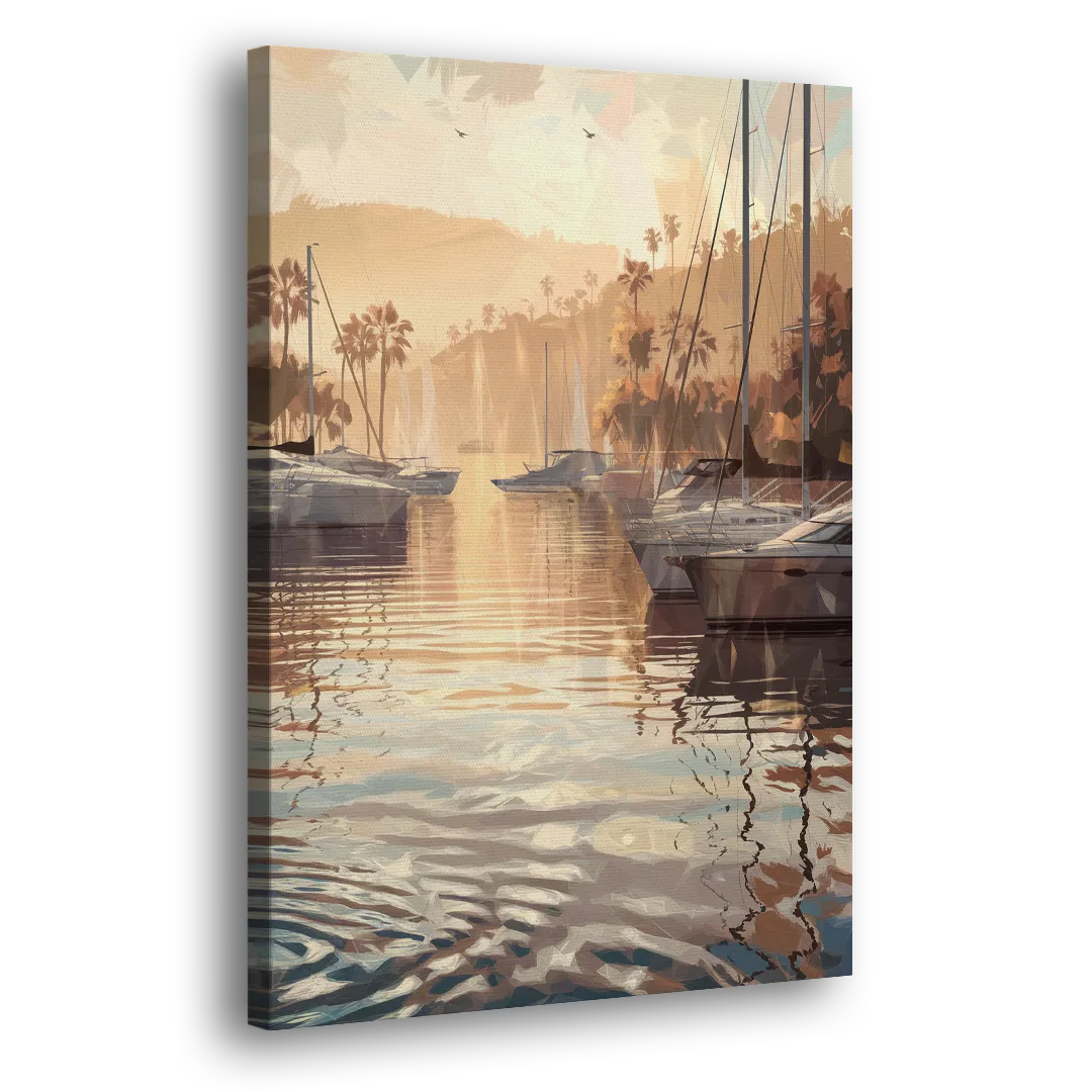 Mobile Scenic Harbor Side - Canvas Wall Art