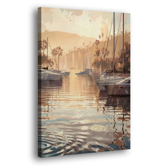 Mobile Scenic Harbor Side - Canvas Wall Art