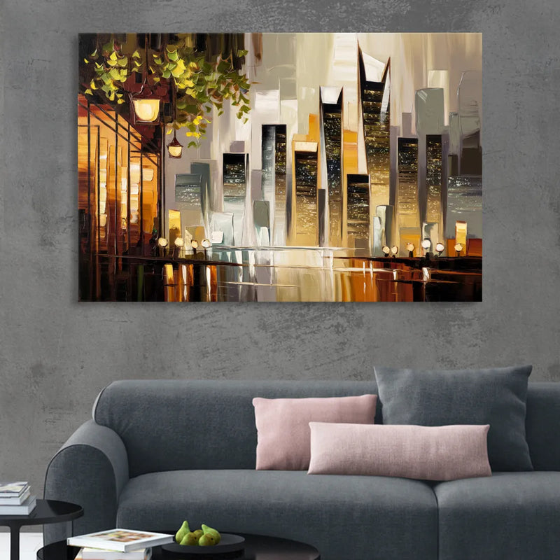 Mobile Urban Charm Sitting Room - Canvas Wall Art
