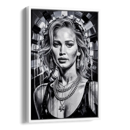 Mocking Flame 3.0 Side - White Canvas Wall Art