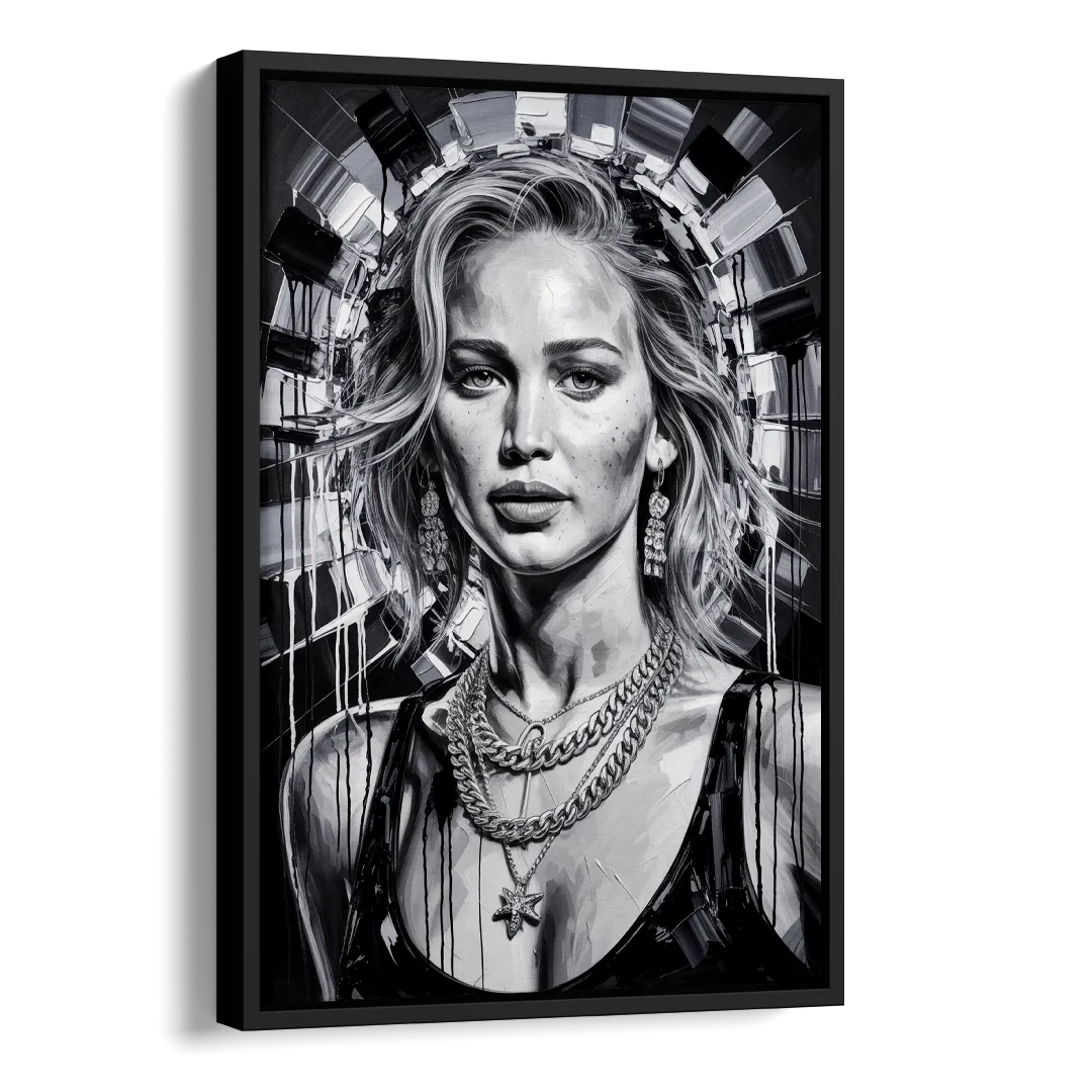 Mocking Flame 3.0 Side - Black Canvas Wall Art