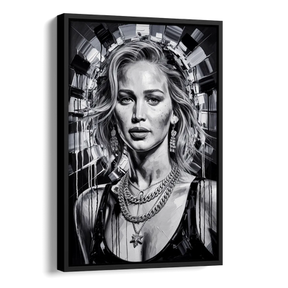 Mocking Flame 3.0 Side - Black Canvas Wall Art