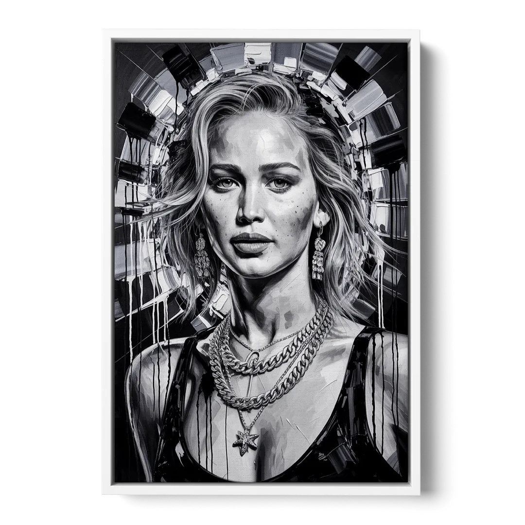Mocking Flame 3.0 - White Frame Canvas