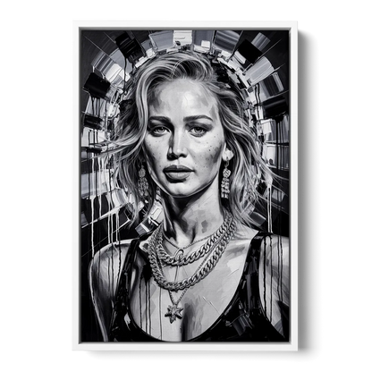 Mocking Flame 3.0 - White Frame Canvas