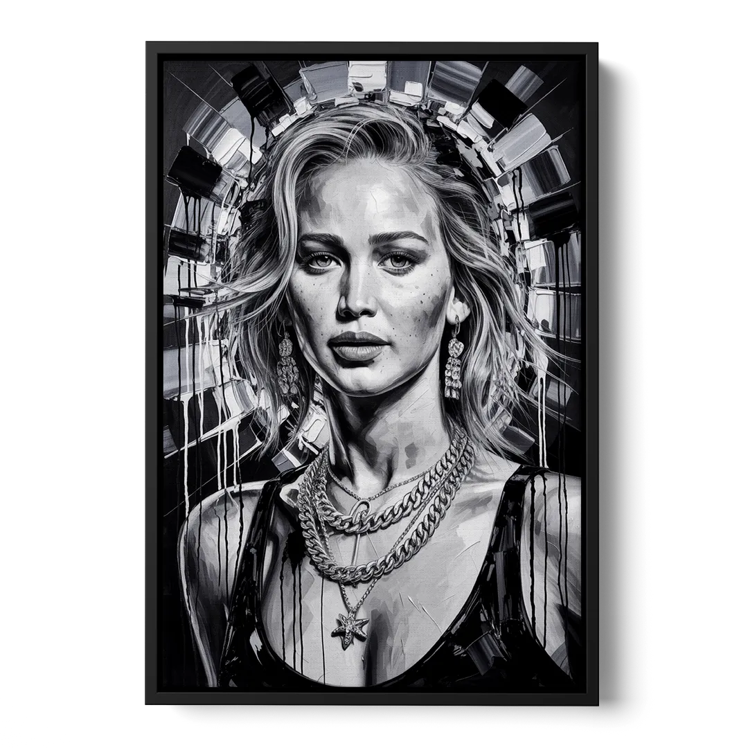 Mocking Flame 3.0 - Black Frame Canvas