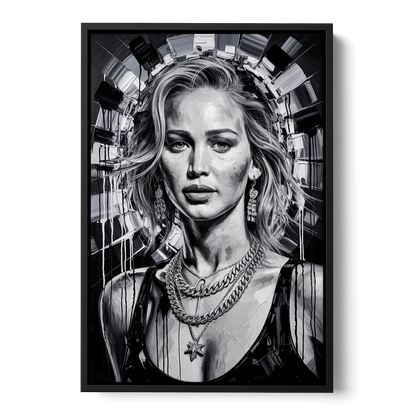 Mocking Flame 3.0 - Black Frame Canvas