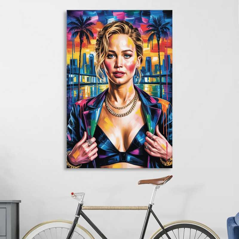 Mocking Flame Sitting Room - Canvas Wall Art
