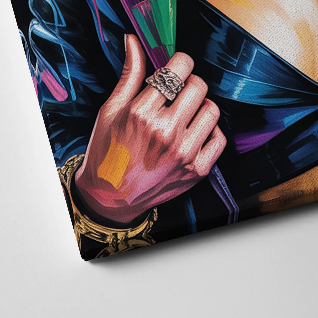 Mocking Flame Canvas Close Up