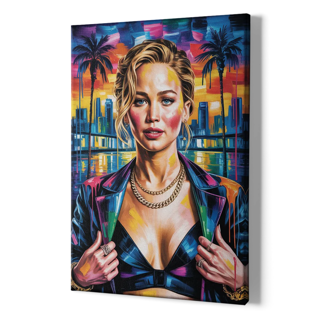 Mocking Flame - Canvas Print Art Sides
