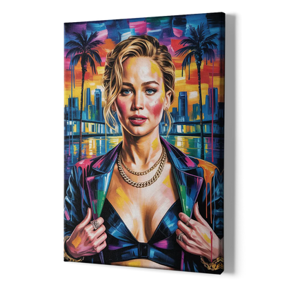 Mocking Flame - Canvas Print Art Sides