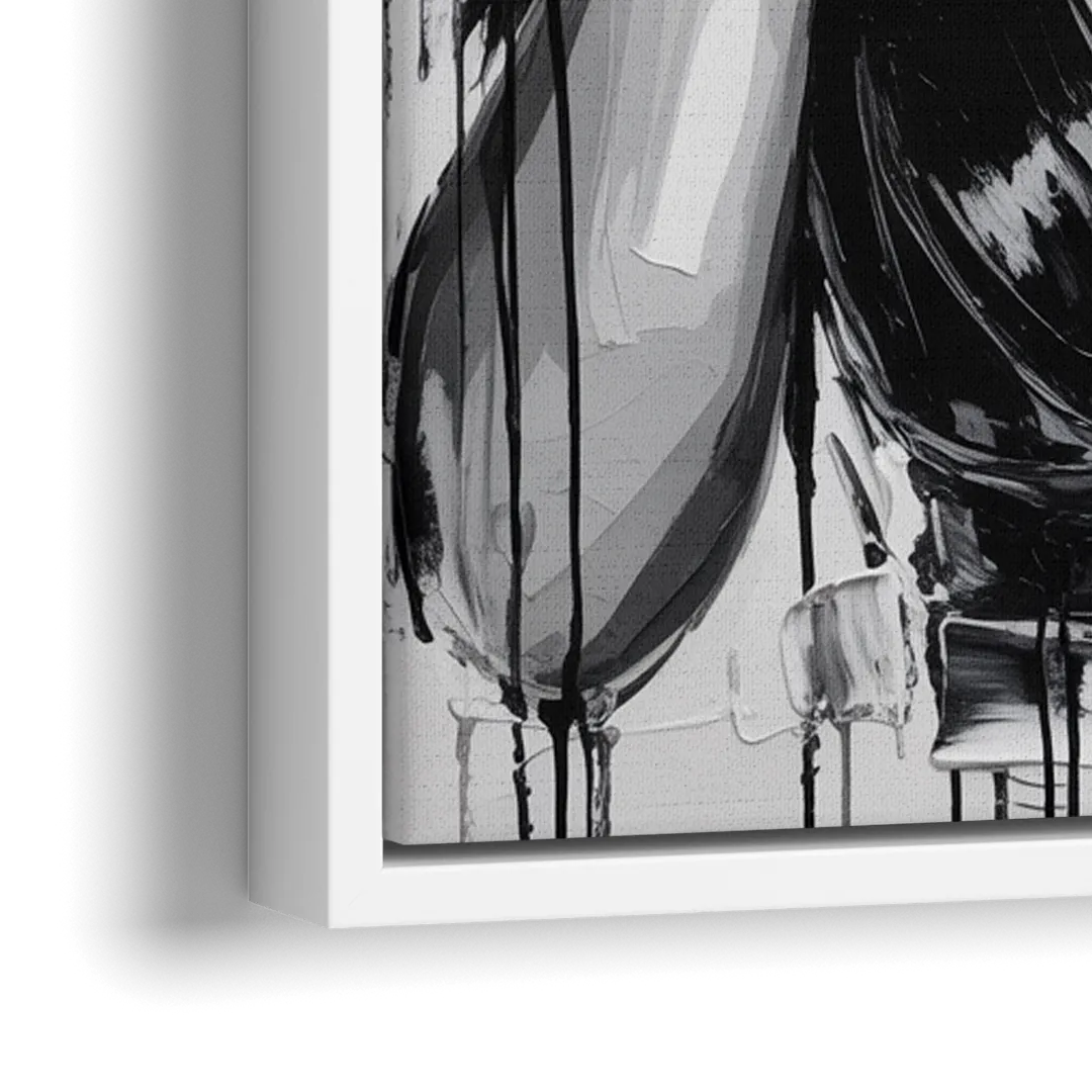 Money Move - Close-Up White Frame Canvas