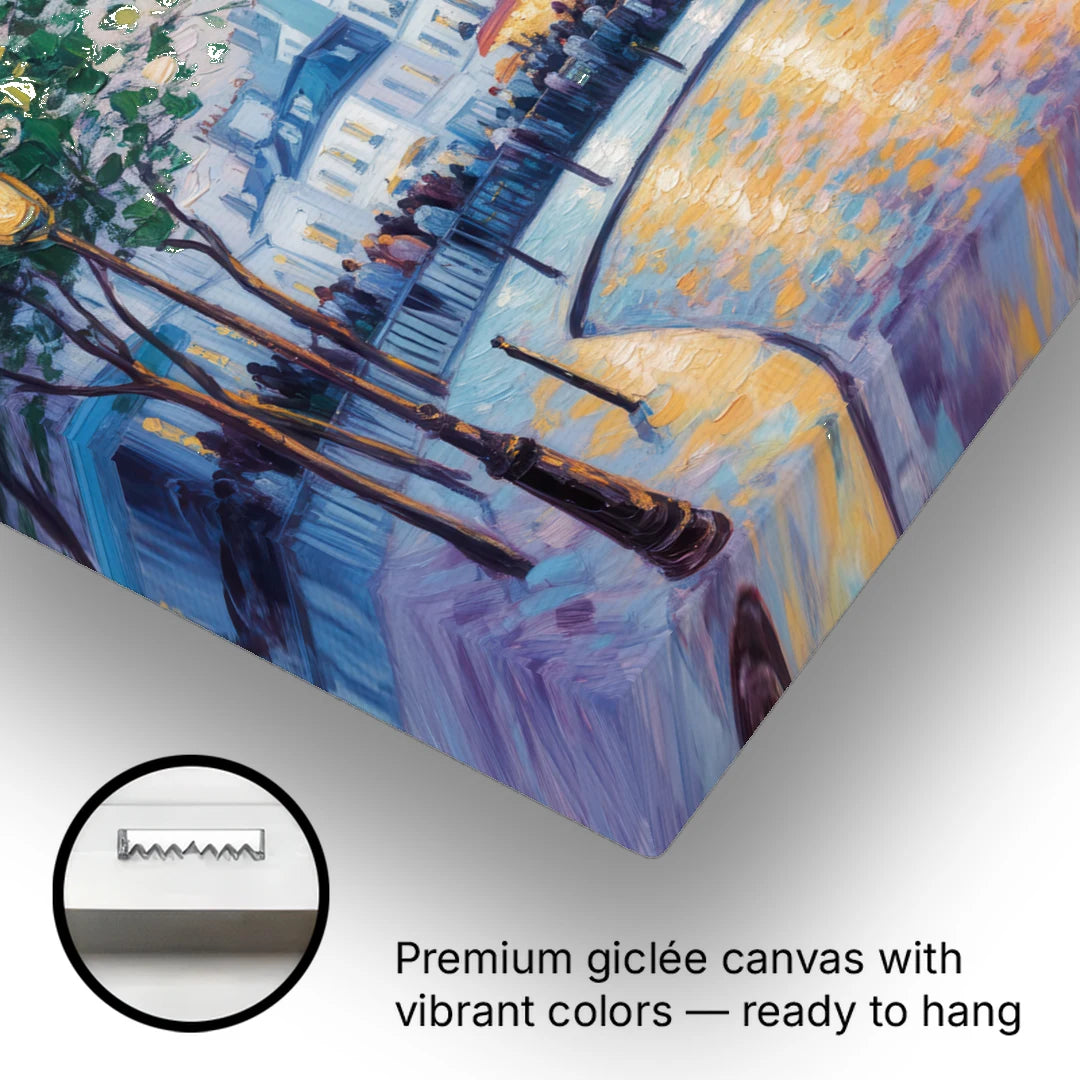 Montmartre Moments - Canvas Wall Art - Gallery Wrap Corner