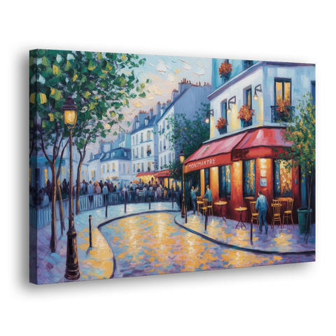 Montmartre Moments - Canvas Wall Art - Side