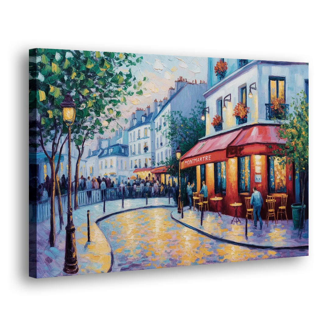 Montmartre Moments Side - Canvas Wall Art