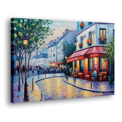Montmartre Moments Side - Canvas Wall Art