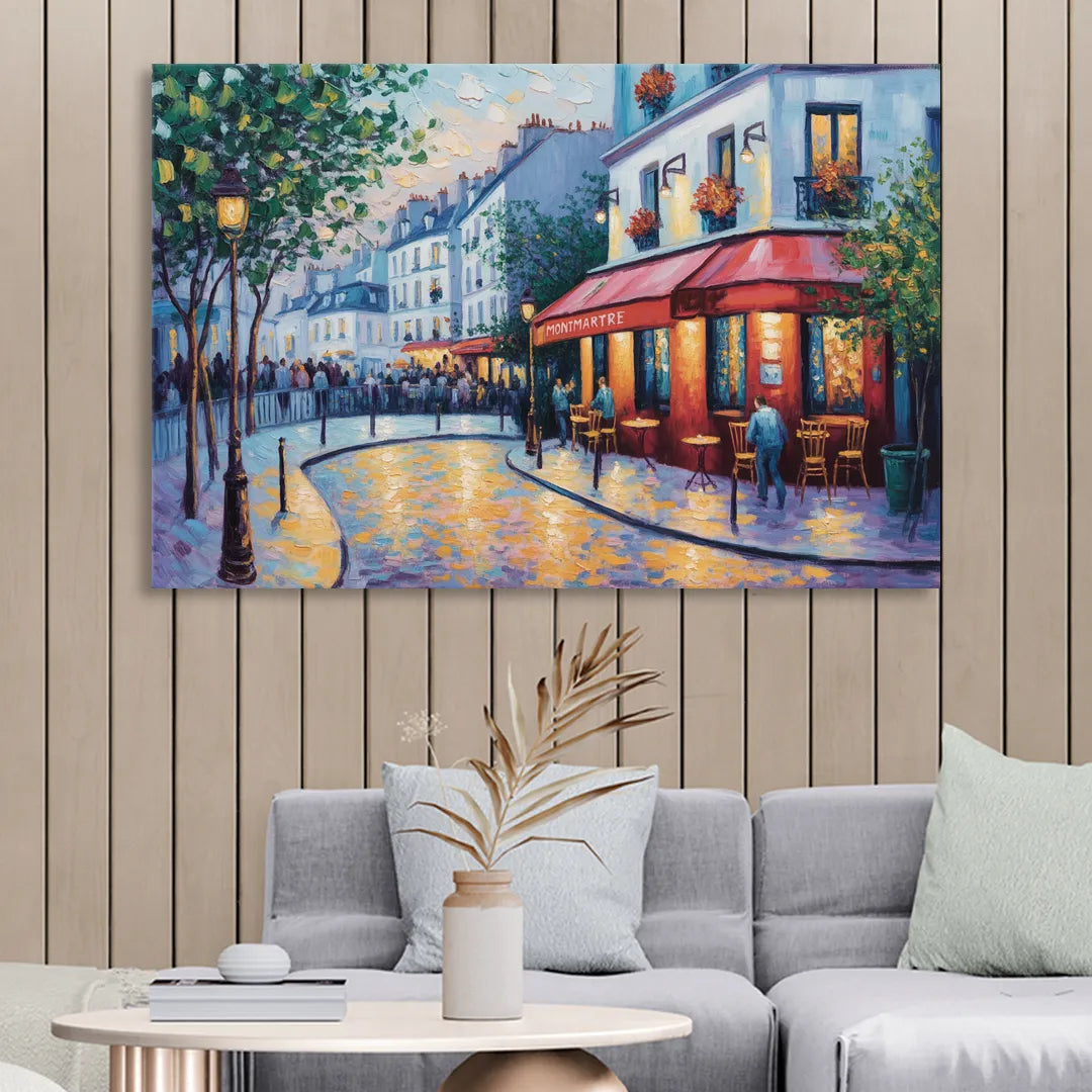 Montmartre Moments Sitting Room - Canvas Wall Art