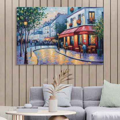 Montmartre Moments Sitting Room - Canvas Wall Art